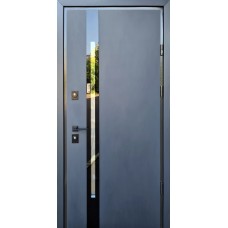 Двері вхідні металеві вуличні Страж Пруф / STRAJ PROOF Slim S Антрацит 970х2040х80 Ліве/Праве