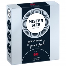 Презервативи Mister Size - pure feel - 60 (3 condoms), товщина 0,05 мм