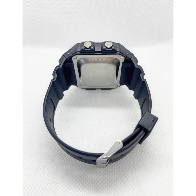 Годинник наручний спортивний вологостійкий Lasika Sports W-F117 Чорний з синім (IBW877BZ)