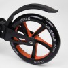 Самокат двоколісний Best Scooter з PU колесами та 2 амортизаторами Black/Orange (100075)