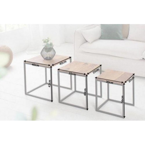 Комплект журнальних столиків GoodsMetall у стилі Лофт КЖС37 Комплект журнальних столиків GoodsMetall у стилі Лофт КЖС37