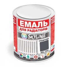 Емаль для радіаторів Skyline акрилова термостійка глянцева 0.75 л Графітовий RAL 7024