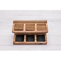 Дерев'яний органайзер для зберігання косметики ecoWalnut 190x87.5x110 мм Дерев'яний органайзер для зберігання косметики ecoWalnut 190x87.5x110 мм
