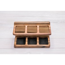 Дерев'яний органайзер для зберігання косметики ecoWalnut 190x87.5x110 мм