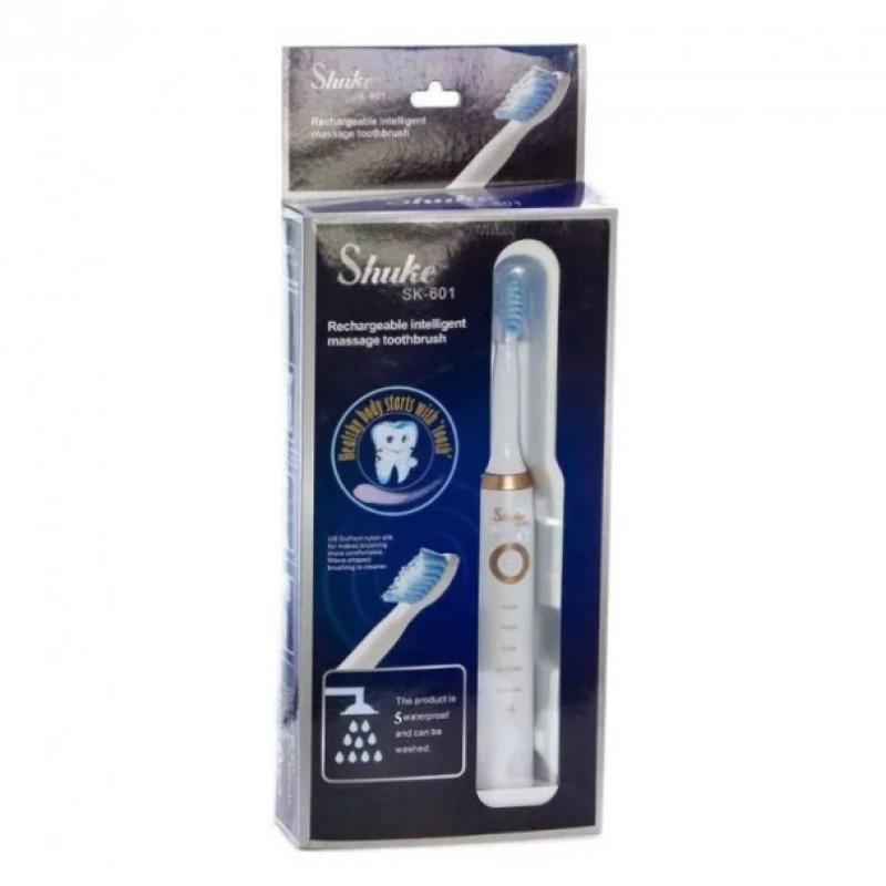 Ультразвукова щітка для зубів VigohA + 3 насадки Біла