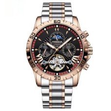 Годинник чоловічий механічний Poedagar Mechanical Золотий (2498351851)