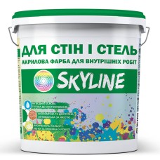 Фарба Skyline акрилова водоемульсійна для стін та стель Білий 7 кг