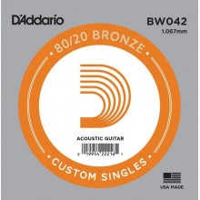 Струна D'Addario BW042 80/20 Bronze .042