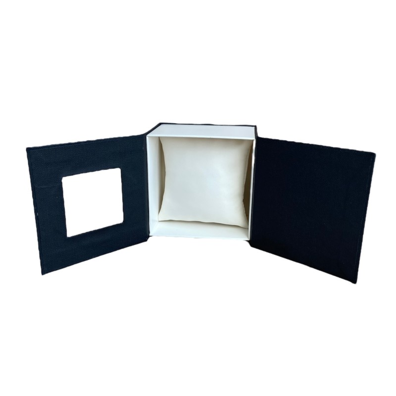Подарункова упаковка - коробка для годинника BoX чорно-біла (IBW108-1)