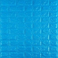 3D панель самоклеюча цегла Синій 700x770x7мм (003-7) Sticker Wall SW-00000060