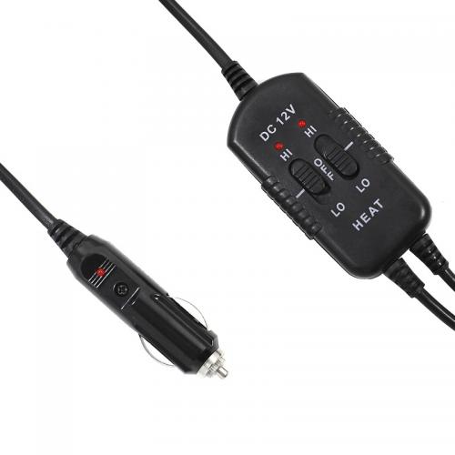 Накидка на два сидіння AIKESI 02 Black GB4706 з підігрівом від прикурювача 12В для автомобіля Накидка на два сидіння AIKESI 02 Black GB4706 з підігрівом від прикурювача 12В для автомобіля