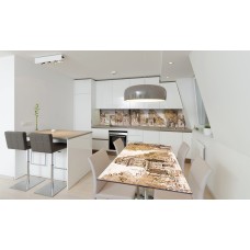 Наклейка вінілова на стіл Zatarga «Акварельний Ретро Париж» 650х1200 мм Z180522/1st