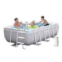 Каркасний басейн Intex 26784-4, 300 х 175 х 80 см, (2006 л/год, драбина 91 см, тент, підстилка)