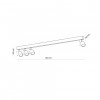 Спот TK Lighting Top 18x94x16 см Чорний (TK4761)