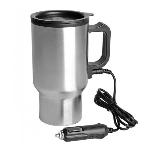 Автомобільна термочашка Electric Mug з підігрівом 400 мл Срібляста (EM535) Автомобільна термочашка Electric Mug з підігрівом 400 мл Срібляста (EM535)