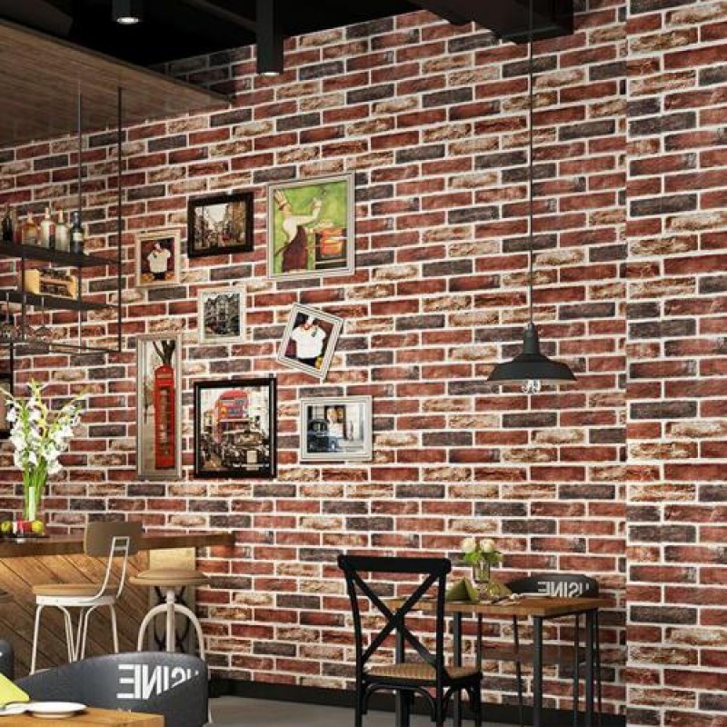 Самоклеюча 3D панель Sticker Wall SW-00001183 Цегла клінкер бежева 700х700х5мм