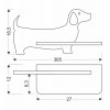 Настінний світильник Candellux Dog 36.5x18.5 см Коричневий (21-00989)