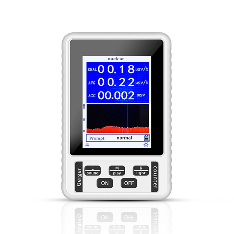 Дозиметр радіації побутовий радіометр лічильник Гейгера Nectronix BR-9B-XR1, білий