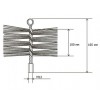 Щітка металева Savent 180 мм для чищення димоходу.