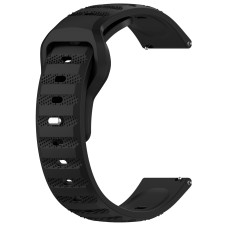 Ремінець силіконовий для годинника універсальний BeWatch 20 мм Чорний (101LX04)