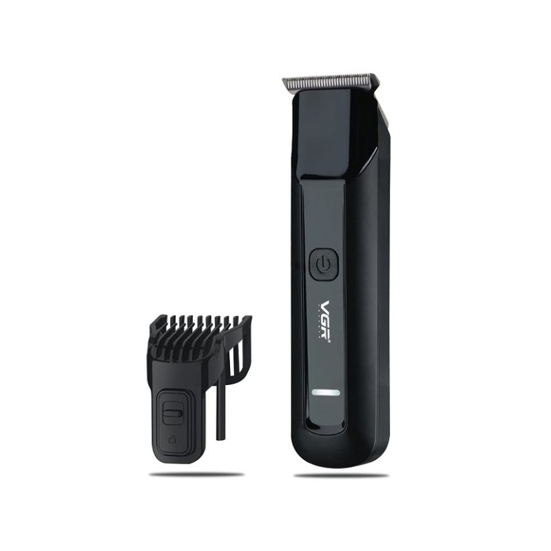 Машинка-триммер для стрижки бездротова акумуляторна з телескопічною насадкою VGR V-928 Чорний