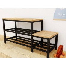 Банкетка GoodsMetall у стилі Лофт 1700х500х350 мм Клаус