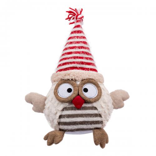 Новорічна м'яка іграшка Novogod'ko «Сова в ковпачку» 30 см 974011 Новорічна м'яка іграшка Novogod'ko «Сова в ковпачку» 30 см 974011