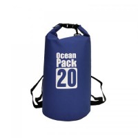 Водонепроникна сумка гермомішок рюкзак з шлейкою на плече Ocean Pack 20 л Blue (5535821539) Водонепроникна сумка гермомішок рюкзак з шлейкою на плече Ocean Pack 20 л Blue (5535821539)