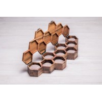 Сотова скринька для 9 годинників ecoWalnut 7.3х59.7х18.8 см