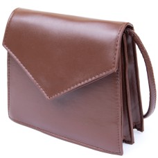 Сумка з лініями Vintage sale_14933 17,5х15,5х6 см Коричневий