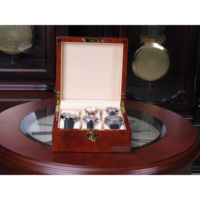 Скринька для зберігання годинників Salvadore Коричневий 803-6DBC