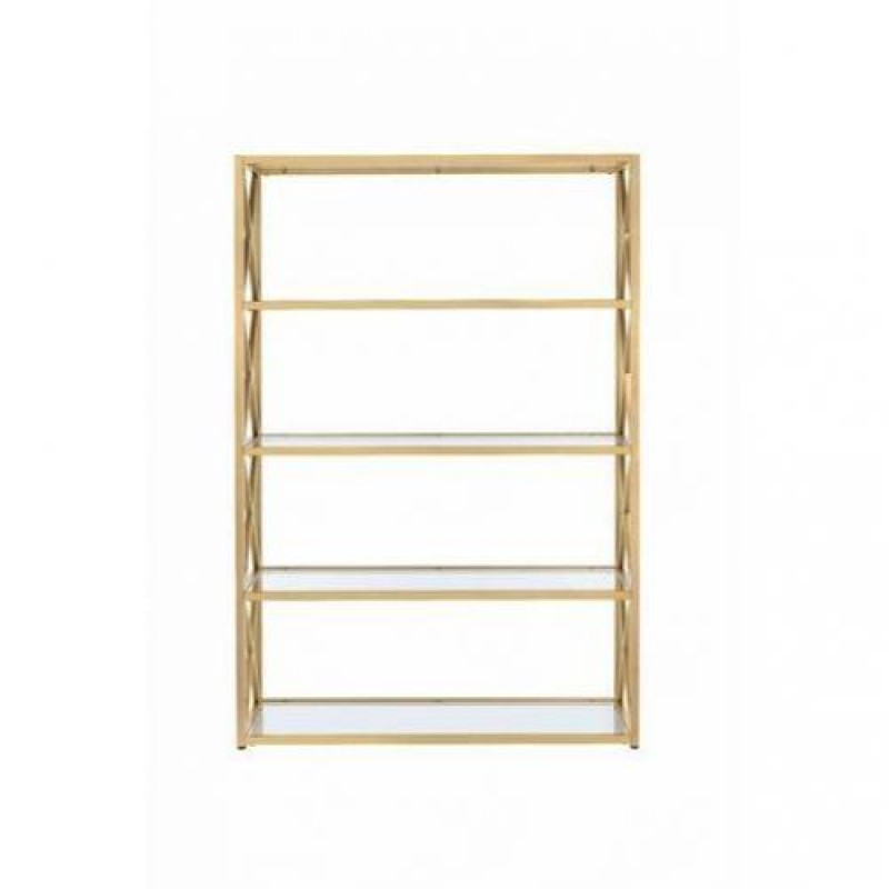 Стелаж для зберігання в стилі Loft Золотий NS-1858 1930x1200x350 мм