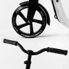 Самокат двоколісний Best Scooter складаний PU колеса широке велосипедне кермо 100 кг Black/White (105380)