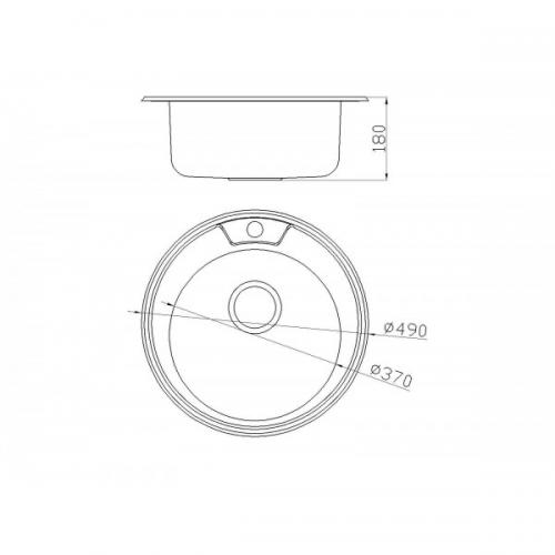 Кухонна мийка Platinum 490 Satin (22719) в інтернет супермаркеті PbayMarket!