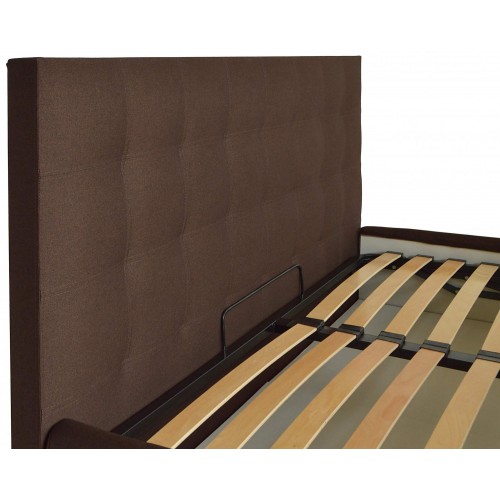 Ліжко Richman Брістоль 120 х 200 см Etna-027 З підйомним механізмом та нішою для білизни Коричнева (rich00117)