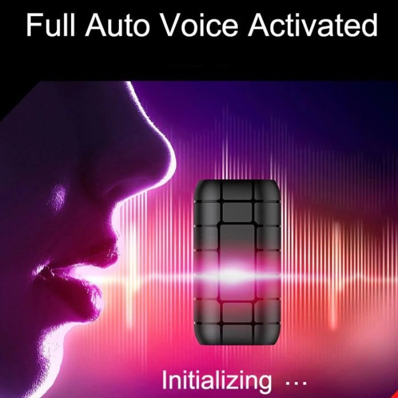 Міні цифровий диктофон акумуляторний Sttwunake A50+, з пам'яттю 32 Гб, до 20 днів запису, магніт