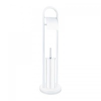 Єрш для підлоги з папероутримувачем ZERIX KIT ME04 White (ZX4643)
