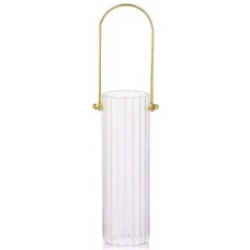 Ваза для квітів скляна YIWU Clear 29.5 см Прозорий (HP-1726)