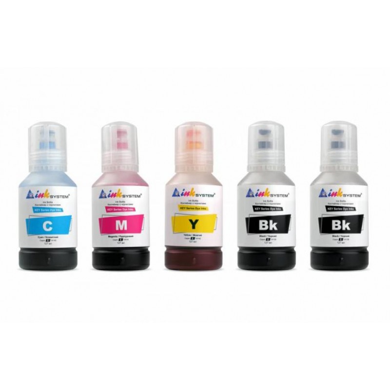 Комплект світлостійкого чорнила INKSYSTEM Epson L 127 мл 5 шт Різнокольоровий (18858)