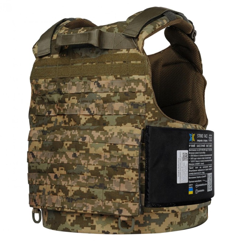 Плита бічна балістична No Brand 2 клас 15х20 см Чорний (2356734098)