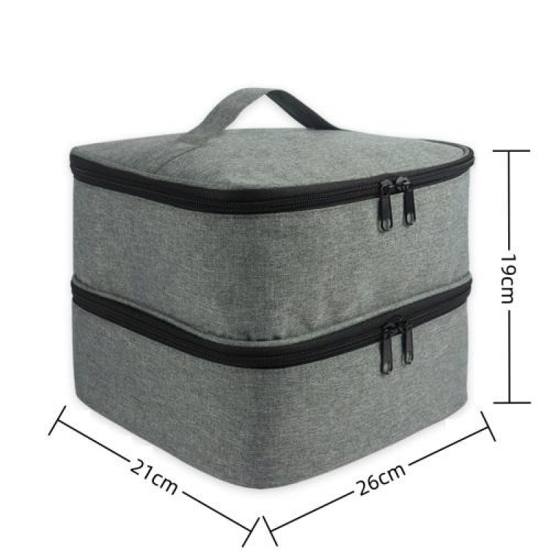 Сумка органайзер Max Manicure для зберігання манікюрного приладдя Сіра (IBH049S)