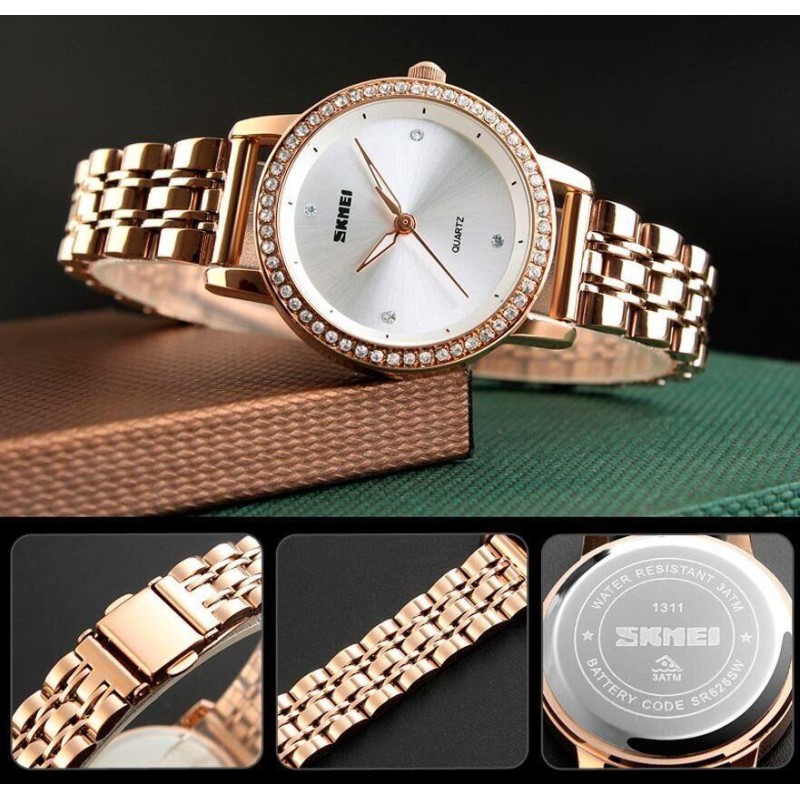 Годинник жіночий класичний Skmei 1311 Malibu Золотистий