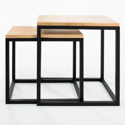 Комплект журнальних столиків GoodsMetall у стилі Лофт 500х450х350 КЖС44 Комплект журнальних столиків GoodsMetall у стилі Лофт 500х450х350 КЖС44