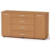 Комод 1-3-2 Компанит Бук (130х38х73 см) Комод 1-3-2 Компанит Бук (130х38х73 см)