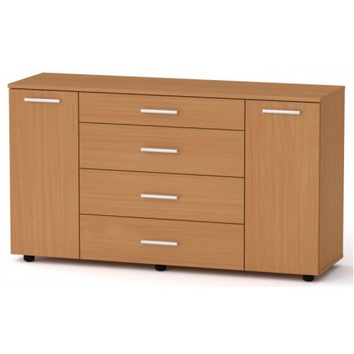 Комод 1-3-2 Компанит Бук (130х38х73 см) Комод 1-3-2 Компанит Бук (130х38х73 см)