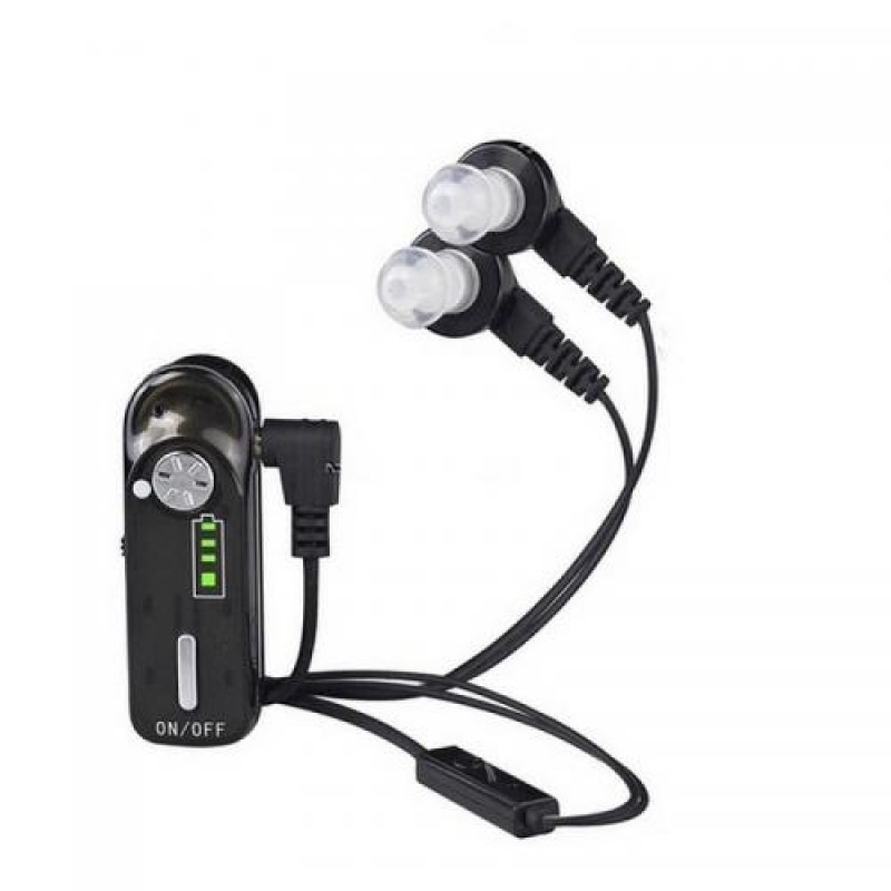 Слуховий апарат кишеньковий акумуляторний з подвійним навушником Axon C-06