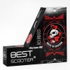 Самокат трюковий Best Scooter Skull and Snake HIC-система пеги алюмінієвий диск та дека 100 кг Red (107484)