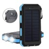 УМБ Power Bank Solar ES1600 ліхтарик + компас із сонячною панеллю 16000 mAh Вологозахищений (ES16000)