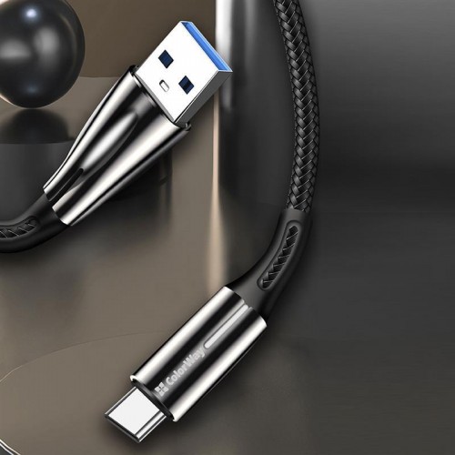 Кабель ColorWay USB-USB Type-C (zinc alloy+led), 2.4А, 1м, Black (CW-CBUC035-BK) в інтернет супермаркеті PbayMarket!
