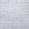 Самоклеюча декоративна 3D панель 3D Loft Os-BG01-3 Під білу матову цеглу зі сріблом 700x770x3 мм